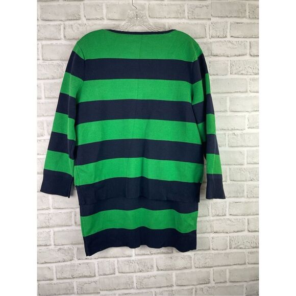 LAUREN Ralph Lauren 2 Piece Suit Navy and Green Stripe Size XL  - Picture 2 of 5